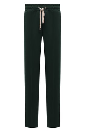 Мужские брюки DOMREBEL зеленого цвета, арт. MPLEATED/TRACK PANTS | Фото 1 (Материал внешний: Синтетический материал; Длина (брюки, джинсы): Стандартные; Случай: Повседневный; Стили: Спорт-шик)