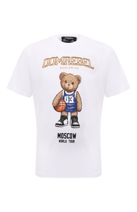 Мужская хлопковая футболка DOMREBEL белого цвета по цене 14400 руб., арт. MBEARBALL/B0X T | Фото 1 Мужская хлопковая футболка DOMREBEL белого цвета, арт. MBEARBALL/B0X T | Фото 1 (Материал внешний: Хлопок; Рукава: Короткие; Длина (для топов): Стандартные; Принт: С принтом; Стили: Гранж)