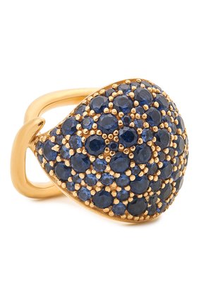 Женское кольцо BOTTEGA VENETA синего цвета по цене 56900 руб., арт. 665756/VX821 | Фото 1 Женское кольцо BOTTEGA VENETA синего цвета, арт. 665756/VX821 | Фото 1 (Материал: Серебро)