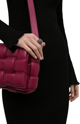 Женское кольцо BOTTEGA VENETA синего цвета по цене 56900 руб., арт. 665756/VX821 | Фото 2 Женское кольцо BOTTEGA VENETA синего цвета, арт. 665756/VX821 | Фото 2 (Материал: Серебро)