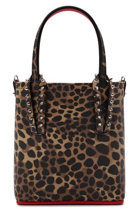 Женская сумка cabata mini CHRISTIAN LOUBOUTIN леопардового цвета по цене 77450 руб., арт. 3215253/CABATA N/S MINI | Фото 1 Женская сумка cabata mini CHRISTIAN LOUBOUTIN леопардового цвета, арт. 3215253/CABATA N/S MINI | Фото 1 (Размер: mini; Ремень/цепочка: На ремешке; Материал: Натуральная кожа; Сумки-технические: Сумки top-handle)