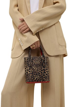 Женская сумка cabata mini CHRISTIAN LOUBOUTIN леопардового цвета по цене 77450 руб., арт. 3215253/CABATA N/S MINI | Фото 2 Женская сумка cabata mini CHRISTIAN LOUBOUTIN леопардового цвета, арт. 3215253/CABATA N/S MINI | Фото 2 (Размер: mini; Ремень/цепочка: На ремешке; Материал: Натуральная кожа; Сумки-технические: Сумки top-handle)