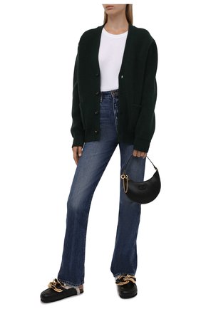 Женские кожаные сабо chain JW ANDERSON черного цвета по цене 54550 руб., арт. ANW35004B/14042 | Фото 2 Женские кожаные сабо chain JW ANDERSON черного цвета, арт. ANW35004B/14042 | Фото 2 (Подошва: Платформа; Материал утеплителя: Натуральный мех; Каблук высота: Без каблука; Каблук тип: Устойчивый; Материал внешний: Кожа)