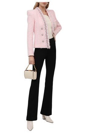 Женский жакет BALMAIN светло-розового цвета по цене 386000 руб., арт. WF1SC022/P091 | Фото 2 Женский жакет BALMAIN светло-розового цвета, арт. WF1SC022/P091 | Фото 2 (Материал подклада: Шелк; Длина (для топов): Стандартные; Материал внешний: Хлопок, Синтетический материал; Рукава: Длинные; Стили: Гламурный; Случай: Повседневный; 1-2-бортные: Однобортные)