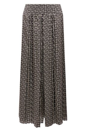 Женский кюлоты BALMAIN черно-белого цвета по цене 290500 руб., арт. WF1PQ011/I677 | Фото 1 Женский кюлоты BALMAIN черно-белого цвета, арт. WF1PQ011/I677 | Фото 1 (Материал внешний: Синтетический материал; Стили: Гламурный; Женское Кросс-КТ: Кюлоты-брюки; Силуэт Ж (брюки и джинсы): Широкие; Длина (брюки, джинсы): Укороченные)