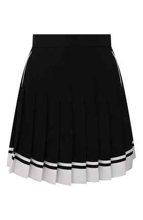 Женская юбка BALMAIN черного цвета, арт. WF1LB205/V089 | Фото 1 (Стили: Гламурный; Длина Ж (юбки, платья, шорты): Мини; Женское Кросс-КТ: юбка-плиссе; Материал внешний: Вискоза)