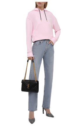 Женский хлопковое худи BALMAIN светло-розового цвета по цене 45700 руб., арт. WF1JP000/B013 | Фото 2 Женский хлопковое худи BALMAIN светло-розового цвета, арт. WF1JP000/B013 | Фото 2 (Материал внешний: Хлопок; Рукава: Длинные; Длина (для топов): Стандартные; Стили: Спорт-шик; Женское Кросс-КТ: Худи-одежда)