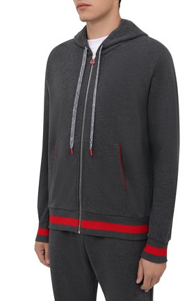 Мужской хлопковый спортивный костюм KITON серого цвета по цене 223500 руб., арт. UMK0045 | Фото 2 Мужской хлопковый спортивный костюм KITON серого цвета, арт. UMK0045 | Фото 2 (Рукава: Длинные; Материал внешний: Хлопок; Кросс-КТ: Спорт)