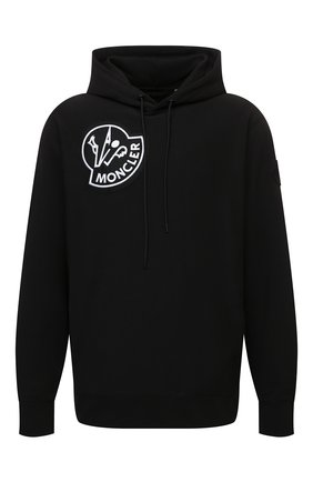 Мужской хлопковое худи 2 moncler 1952 MONCLER GENIUS черного цвета по цене 66950 руб., арт. G2-092-8G000-06-809KX | Фото 1 Мужской хлопковое худи 2 moncler 1952 MONCLER GENIUS черного цвета, арт. G2-092-8G000-06-809KX | Фото 1 (Рукава: Длинные; Длина (для топов): Удлиненные; Материал внешний: Хлопок; Мужское Кросс-КТ: Худи-одежда; Принт: С принтом; Стили: Спорт-шик)