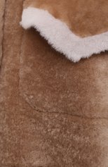 Женская шуба из овчины LORENA ANTONIAZZI бежевого цвета, арт. A2121CP14A/439 | Фото 5 (Рукава: Длинные; Материал внешний: Натуральный мех; Длина (верхняя одежда): До середины бедра; Стили: Кэжуэл)