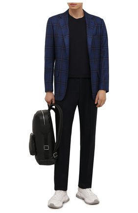 Мужские брюки из шерсти и кашемира TOM FORD темно-синего цвета по цене 113500 руб., арт. 228R01/732D42 | Фото 2 Мужские брюки из шерсти и кашемира TOM FORD темно-синего цвета, арт. 228R01/732D42 | Фото 2 (Материал внешний: Шерсть; Случай: Повседневный; Стили: Кэжуэл; Длина (брюки, джинсы): Стандартные; Региональные ограничения белый список (Axapta Mercury): RU)