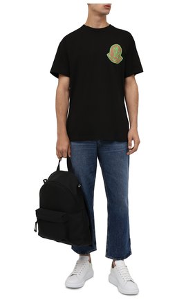 Мужская хлопковая футболка 2 moncler 1952 MONCLER GENIUS черного цвета по цене 21800 руб., арт. G2-092-8C000-09-8390T | Фото 2 Мужская хлопковая футболка 2 moncler 1952 MONCLER GENIUS черного цвета, арт. G2-092-8C000-09-8390T | Фото 2 (Рукава: Короткие; Длина (для топов): Стандартные; Материал внешний: Хлопок; Принт: С принтом; Стили: Гранж)