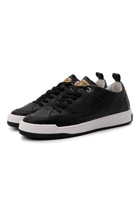 Мужские кожаные кеды yeah GOLDEN GOOSE DELUXE BRAND черного цвета по цене 34350 руб., арт. GMF00130.F002195 | Фото 1 Мужские кожаные кеды yeah GOLDEN GOOSE DELUXE BRAND черного цвета, арт. GMF00130.F002195 | Фото 1 (Материал внутренний: Натуральная кожа; Подошва: Массивная)