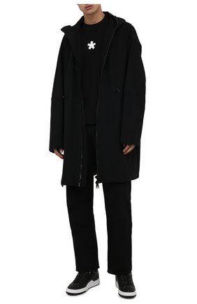 Мужские кожаные кеды yeah GOLDEN GOOSE DELUXE BRAND черного цвета по цене 34350 руб., арт. GMF00130.F002195 | Фото 2 Мужские кожаные кеды yeah GOLDEN GOOSE DELUXE BRAND черного цвета, арт. GMF00130.F002195 | Фото 2 (Материал внутренний: Натуральная кожа; Подошва: Массивная)