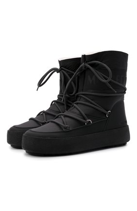 Мужские сапоги MOON BOOT черного цвета по цене 39950 руб., арт. 24400400 | Фото 1 Мужские сапоги MOON BOOT черного цвета, арт. 24400400 | Фото 1 (Материал утеплителя: Натуральный мех; Материал внешний: Экокожа, Кожа; Материал внутренний: Текстиль; Подошва: Массивная; Мужское Кросс-КТ: Сапоги-обувь, зимние сапоги)