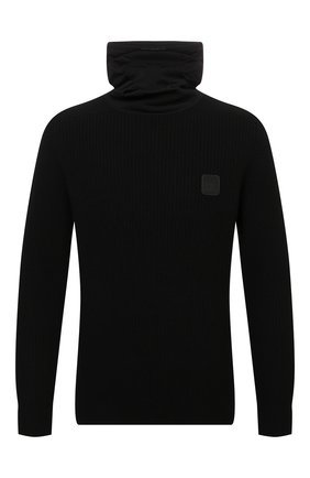 Мужской шерстяной свитер C.P. COMPANY черного цвета по цене 29500 руб., арт. 11CMKN103A-004306C | Фото 1 Мужской шерстяной свитер C.P. COMPANY черного цвета, арт. 11CMKN103A-004306C | Фото 1 (Длина (для топов): Стандартные; Рукава: Длинные; Материал внешний: Шерсть; Мужское Кросс-КТ: Свитер-одежда; Стили: Кэжуэл; Принт: Без принта)