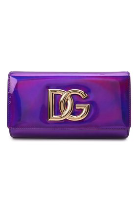 Женский клатч 3.5 DOLCE & GABBANA фиолетового цвета по цене 99950 руб., арт. BB7082/AQ495 | Фото 1 Женский клатч 3.5 DOLCE & GABBANA фиолетового цвета, арт. BB7082/AQ495 | Фото 1 (Материал: Натуральная кожа; Ремень/цепочка: На ремешке; Размер: small; Женское Кросс-КТ: Клатч-клатчи, Вечерняя сумка)