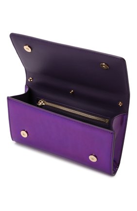 Женский клатч 3.5 DOLCE & GABBANA фиолетового цвета по цене 99950 руб., арт. BB7082/AQ495 | Фото 4 Женский клатч 3.5 DOLCE & GABBANA фиолетового цвета, арт. BB7082/AQ495 | Фото 4 (Женское Кросс-КТ: Вечерняя сумка, Клатч-клатчи; Сумки: Сумки; Материал: Натуральная кожа; Ремень/цепочка: На ремешке; Размер: small)