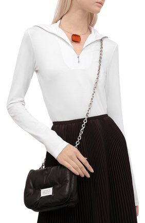 Женская сумка glam slam mini MAISON MARGIELA темно-коричневого цвета по цене 96600 руб., арт. S56WG0181/P4300 | Фото 2 Женская сумка glam slam mini MAISON MARGIELA темно-коричневого цвета, арт. S56WG0181/P4300 | Фото 2 (Материал: Натуральная кожа; Размер: mini; Сумки-технические: Сумки через плечо; Ремень/цепочка: С цепочкой)
