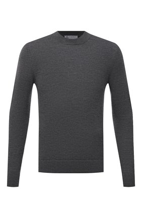 Мужской джемпер из кашемира и шелка IL BORGO CASHMERE темно-серого цвета по цене 49950 руб., арт. 54-1206-02G0 | Фото 1 Мужской джемпер из кашемира и шелка IL BORGO CASHMERE темно-серого цвета, арт. 54-1206-02G0 | Фото 1 (Материал внешний: Шерсть, Шелк, Кашемир; Длина (для топов): Стандартные; Рукава: Длинные; Мужское Кросс-КТ: Джемперы; Вырез: Круглый; Принт: Без принта; Стили: Кэжуэл)