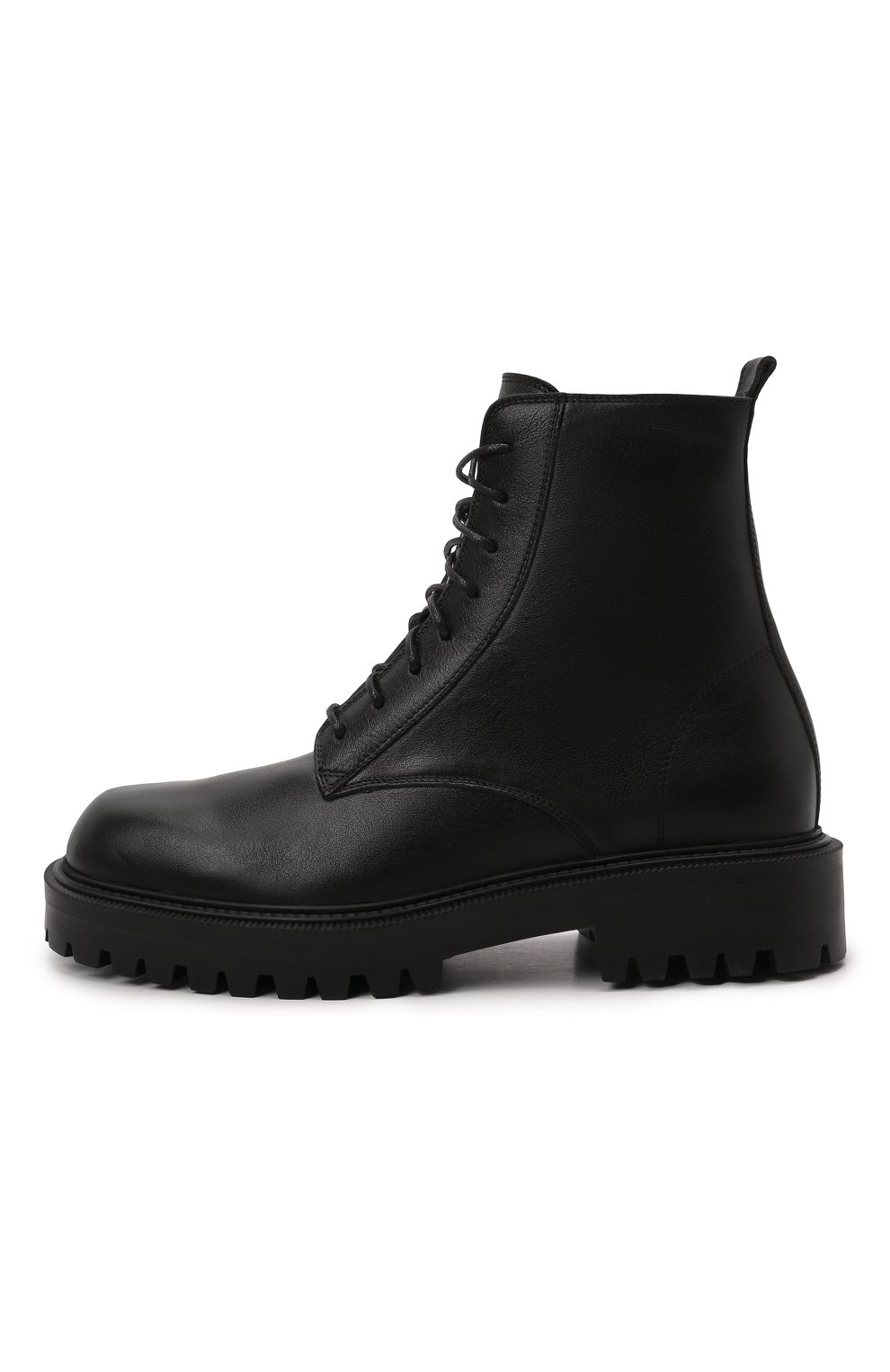 Мужские кожаные ботинки VIC MATIE черного цвета, арт. 1W3061U.W90W890101 | Фото 3 (Материал внешний: Кожа; Материал утеплителя: Натуральный мех; Мужское Кросс-КТ: Ботинки-обувь; Подошва: Массивная)