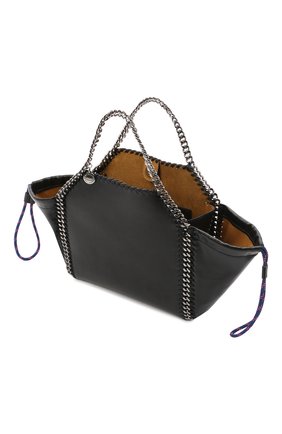 Женская сумка falabella medium STELLA MCCARTNEY черного цвета по цене 89300 руб., арт. 700231/W8836 | Фото 4 Женская сумка falabella medium STELLA MCCARTNEY черного цвета, арт. 700231/W8836 | Фото 4 (Сумки-технические: Сумки через плечо, Сумки top-handle; Ошибки технического описания: Нет ширины; Размер: medium; Ремень/цепочка: На ремешке; Материал: Текстиль, Экокожа)
