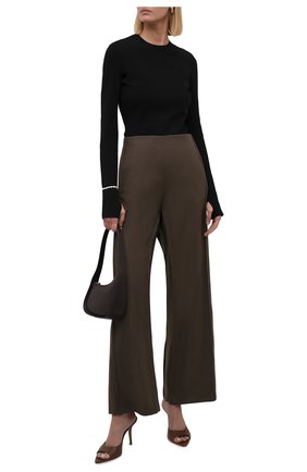Женские шерстяные брюки ACNE STUDIOS коричневого цвета по цене 42900 руб., арт. AK0409 | Фото 2 Женские шерстяные брюки ACNE STUDIOS коричневого цвета, арт. AK0409 | Фото 2 (Длина (брюки, джинсы): Стандартные; Материал внешний: Шерсть; Женское Кросс-КТ: Брюки-одежда; Случай: Формальный; Силуэт Ж (брюки и джинсы): Широкие; Стили: Классический)