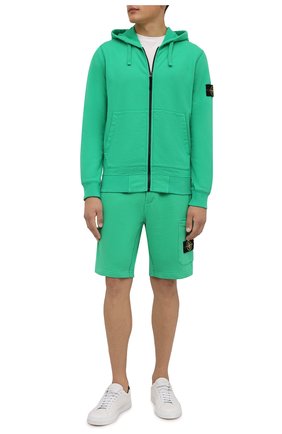 Мужские хлопковые шорты STONE ISLAND зеленого цвета по цене 19000 руб., арт. 751564620 | Фото 2 Мужские хлопковые шорты STONE ISLAND зеленого цвета, арт. 751564620 | Фото 2 (Материал внешний: Хлопок; Кросс-КТ: Спорт; Принт: Без принта; Длина Шорты М: До колена; Стили: Спорт-шик)