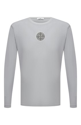 Мужская хлопковый лонгслив STONE ISLAND светло-серого цвета по цене 15100 руб., арт. 751520793 | Фото 1 Мужская хлопковый лонгслив STONE ISLAND светло-серого цвета, арт. 751520793 | Фото 1 (Материал внешний: Хлопок; Длина (для топов): Стандартные; Рукава: Длинные; Принт: С принтом)