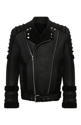 Мужская дубленка BALMAIN черного цвета по цене 394000 руб., арт. WH1TH125/L119 | Фото 1 Мужская дубленка BALMAIN черного цвета, арт. WH1TH125/L119 | Фото 1 (Рукава: Длинные; Длина (верхняя одежда): Короткие; Материал внешний: Натуральный мех)