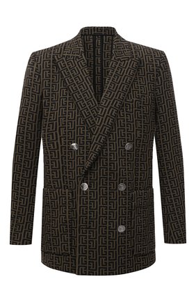 Мужской пиджак BALMAIN хаки цвета по цене 268000 руб., арт. WH0SI120/J314 | Фото 1 Мужской пиджак BALMAIN хаки цвета, арт. WH0SI120/J314 | Фото 1 (Материал внешний: Синтетический материал, Хлопок; Материал подклада: Вискоза; Рукава: Длинные; Длина (для топов): Стандартные; Пиджаки М: Приталенный; 1-2-бортные: Двубортные; Стили: Гламурный; Случай: Вечерний)
