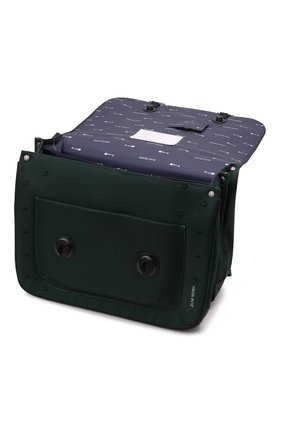 Детская портфель midi JEUNE PREMIER темно-зеленого цвета по цене 0 руб., арт. Itd21170 | Фото 3 Детская портфель midi JEUNE PREMIER темно-зеленого цвета, арт. Itd21170 | Фото 3 (Материал: Текстиль)