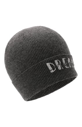Детского кашемировая шапка BRUNELLO CUCINELLI темно-серого цвета, арт. B12M11299A | Фото 1 (Материал: Кашемир, Шерсть, Текстиль)
