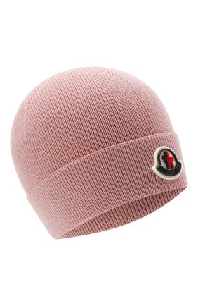 Детского шерстяная шапка MONCLER розового цвета по цене 12600 руб., арт. G2-954-9Z731-00-A9632 | Фото 1 Детского шерстяная шапка MONCLER розового цвета, арт. G2-954-9Z731-00-A9632 | Фото 1 (Материал: Синтетический материал, Текстиль, Шерсть)