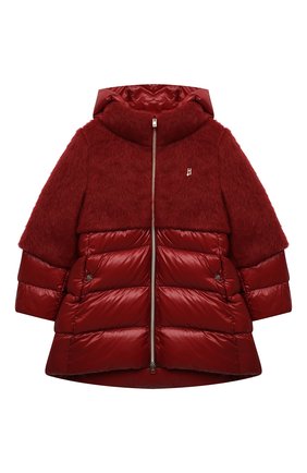 Детское пуховое пальто HERNO красного цвета по цене 48500 руб., арт. PI0122G/12017/10A-14A | Фото 1 Детское пуховое пальто HERNO красного цвета, арт. PI0122G/12017/10A-14A | Фото 1 (Рукава: Длинные; Материал внешний: Синтетический материал; Материал утеплителя: Пух и перо; Девочки Кросс-КТ: Пуховик-верхняя одежда; Кросс-КТ: Сезон: зима; Одежда девочки: Одежда девочки; Ростовка одежда: 10 - 11 лет | 140 - 146см, 12 лет | 152 см, 13 - 15 лет | 158 см)