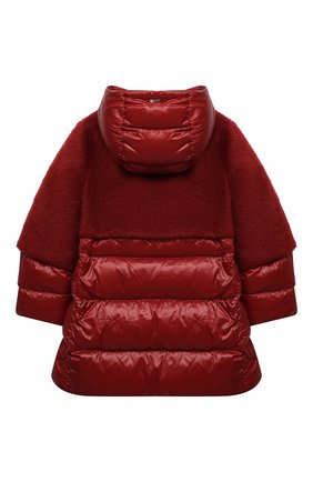 Детское пуховое пальто HERNO красного цвета по цене 48500 руб., арт. PI0122G/12017/10A-14A | Фото 2 Детское пуховое пальто HERNO красного цвета, арт. PI0122G/12017/10A-14A | Фото 2 (Рукава: Длинные; Материал внешний: Синтетический материал; Материал утеплителя: Пух и перо; Девочки Кросс-КТ: Пуховик-верхняя одежда; Кросс-КТ: Сезон: зима; Одежда девочки: Одежда девочки; Ростовка одежда: 10 - 11 лет | 140 - 146см, 12 лет | 152 см, 13 - 15 лет | 158 см)