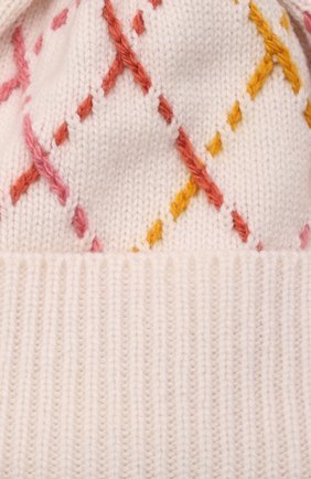 Детского кашемировая шапка LORO PIANA бежевого цвета, арт. FAL7508 | Фото 3 (Материал: Текстиль, Кашемир, Шерсть)