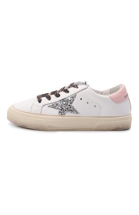 Детские кожаные кеды superstar GOLDEN GOOSE DELUXE BRAND белого цвета по цене 20900 руб., арт. GYF00112.F001989 | Фото 2 Детские кожаные кеды superstar GOLDEN GOOSE DELUXE BRAND белого цвета, арт. GYF00112.F001989 | Фото 2 (Материал внутренний: Натуральная кожа; Материал внешний: Кожа)