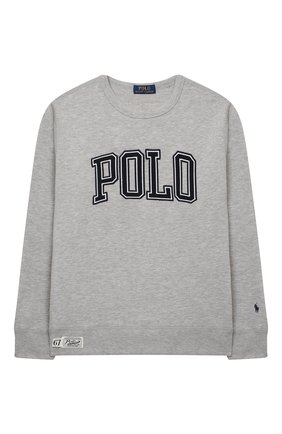 Детский хлопковый свитшот POLO RALPH LAUREN серого цвета по цене 8615 руб., арт. 323851011 | Фото 1 Детский хлопковый свитшот POLO RALPH LAUREN серого цвета, арт. 323851011 | Фото 1 (Рукава: Длинные; Материал внешний: Хлопок, Синтетический материал; Мальчики Кросс-КТ: Толстовка-одежда; Ростовка одежда: 13 - 15 лет | 158 см, 10 - 11 лет | 140 - 146см, 9 лет | 134 см, 16 лет | 164 см)