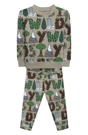 Детский комплект из свитшота и брюк STELLA MCCARTNEY хаки цвета по цене 7995 руб., арт. 603566/SRJ71 | Фото 1 Детский комплект из свитшота и брюк STELLA MCCARTNEY хаки цвета, арт. 603566/SRJ71 | Фото 1 (Материал внешний: Хлопок; Рукава: Длинные; Ростовка одежда: 9 мес | 74 см, 12 мес | 80 см, 18 мес | 86 см, 24 мес | 92 см, 6 мес | 68 см)