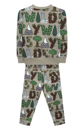 Детский комплект из свитшота и брюк STELLA MCCARTNEY хаки цвета по цене 7995 руб., арт. 603566/SRJ71 | Фото 2 Детский комплект из свитшота и брюк STELLA MCCARTNEY хаки цвета, арт. 603566/SRJ71 | Фото 2 (Материал внешний: Хлопок; Рукава: Длинные; Ростовка одежда: 9 мес | 74 см, 12 мес | 80 см, 18 мес | 86 см, 24 мес | 92 см, 6 мес | 68 см)