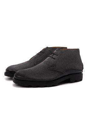 Мужские замшевые ботинки TOD’S серого цвета по цене 51100 руб., арт. XXM04E00D80RE0 | Фото 1 Мужские замшевые ботинки TOD’S серого цвета, арт. XXM04E00D80RE0 | Фото 1 (Материал внутренний: Натуральная кожа; Мужское Кросс-КТ: Ботинки-обувь, Дезерты-обувь; Материал внешний: Замша; Подошва: Плоская)