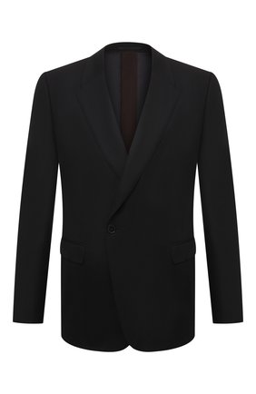 Мужской шерстяной пиджак ERMENEGILDO ZEGNA черного цвета по цене 198000 руб., арт. 216587/11CGA0 | Фото 1 Мужской шерстяной пиджак ERMENEGILDO ZEGNA черного цвета, арт. 216587/11CGA0 | Фото 1 (Длина (для топов): Стандартные; Материал подклада: Купро; Рукава: Длинные; Материал внешний: Шерсть; 1-2-бортные: Однобортные; Случай: Вечерний; Пиджаки М: Приталенный; Стили: Классический)