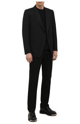 Мужской шерстяной пиджак ERMENEGILDO ZEGNA черного цвета по цене 198000 руб., арт. 216587/11CGA0 | Фото 2 Мужской шерстяной пиджак ERMENEGILDO ZEGNA черного цвета, арт. 216587/11CGA0 | Фото 2 (Длина (для топов): Стандартные; Материал подклада: Купро; Рукава: Длинные; Материал внешний: Шерсть; 1-2-бортные: Однобортные; Случай: Вечерний; Пиджаки М: Приталенный; Стили: Классический)