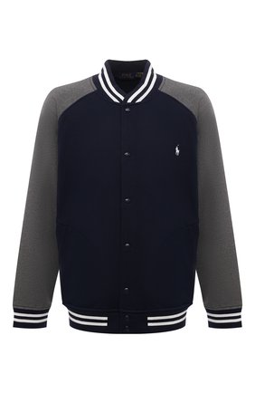 Мужской хлопковый бомбер POLO RALPH LAUREN темно-синего цвета по цене 17000 руб., арт. 711850316/PRL BS | Фото 1 Мужской хлопковый бомбер POLO RALPH LAUREN темно-синего цвета, арт. 711850316/PRL BS | Фото 1 (Материал внешний: Хлопок; Длина (верхняя одежда): Короткие; Рукава: Длинные; Кросс-КТ: Куртка; Принт: Без принта; Стили: Спорт-шик; Big sizes: Big Sizes)