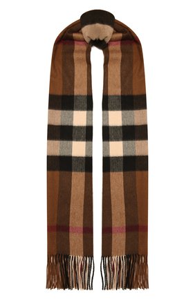 Женский кашемировый шарф BURBERRY коричневого цвета по цене 57000 руб., арт. 8045336 | Фото 1 Женский кашемировый шарф BURBERRY коричневого цвета, арт. 8045336 | Фото 1 (Материал: Кашемир, Шерсть)
