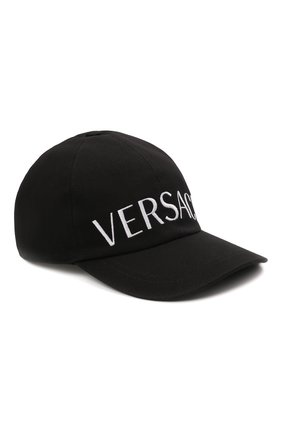 Мужской хлопковая бейсболка VERSACE черного цвета по цене 46050 руб., арт. 1001590/1A01914 | Фото 1 Мужской хлопковая бейсболка VERSACE черного цвета, арт. 1001590/1A01914 | Фото 1 (Материал: Текстиль, Хлопок)