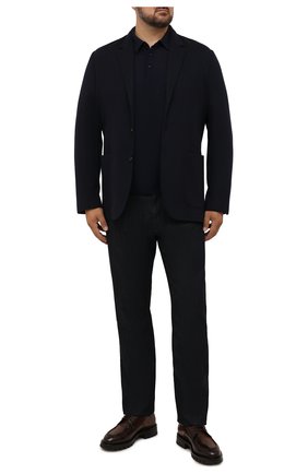 Мужское шерстяное поло KITON темно-синего цвета по цене 149500 руб., арт. UK864L | Фото 2 Мужское шерстяное поло KITON темно-синего цвета, арт. UK864L | Фото 2 (Материал внешний: Шерсть; Длина (для топов): Стандартные; Рукава: Длинные; Застежка: Пуговицы; Стили: Классический; Кросс-КТ: Трикотаж; Big sizes: Big Sizes)