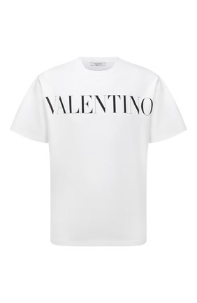 Мужская хлопковая футболка VALENTINO белого цвета по цене 37700 руб., арт. WV0MG10W7SS | Фото 1 Мужская хлопковая футболка VALENTINO белого цвета, арт. WV0MG10W7SS | Фото 1 (Материал внешний: Хлопок; Рукава: Короткие; Принт: С принтом; Длина (для топов): Стандартные; Стили: Минимализм)