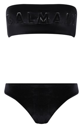 Женский раздельный купальник BALMAIN черного цвета по цене 49450 руб., арт. BKBSA0520 | Фото 1 Женский раздельный купальник BALMAIN черного цвета, арт. BKBSA0520 | Фото 1 (Материал внешний: Синтетический материал; Женское Кросс-КТ: Раздельные купальники)